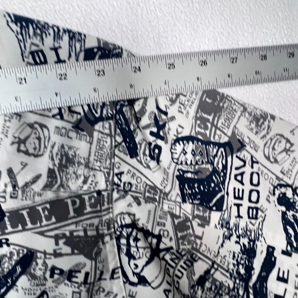 Pelle Pelle Marc Buchanan Shirt XXL AOP Mountain Ski Theme‎ Long Sleeve Blue - Picture 13 of 13